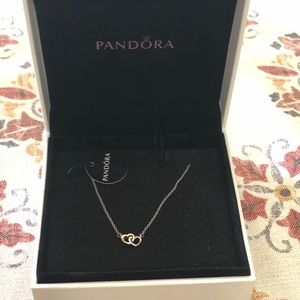 Two hearts pandora necklace